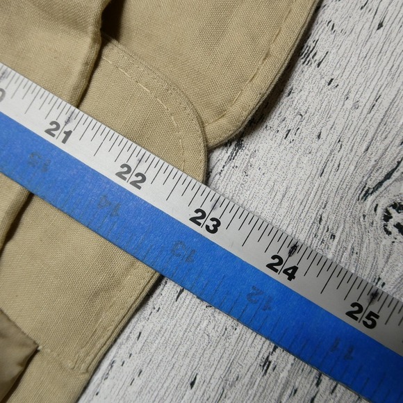 Brooks Brothers Blazer Womens 4 Tan Irish Linen Cupro Lined Tailored Jacket - Picture 5 of 7